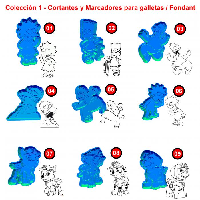 Moldes/Cortantes para galletas o fondant. x5 unidades