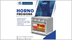 HORNO CON FREIDORA S/ACEITE - PUNKTAL