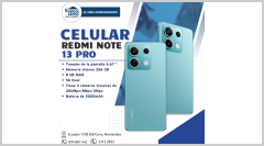 CELULAR XIAOMI REDMI NOTE 13 PRO I 256GB/8RAM